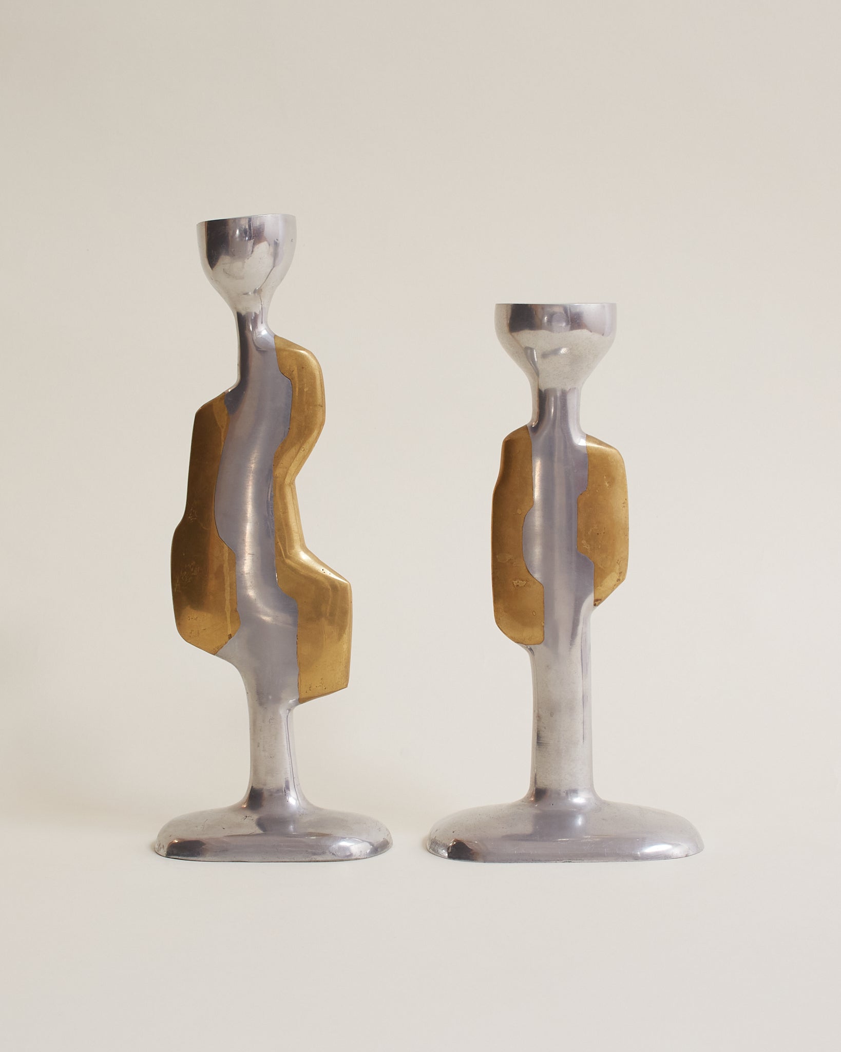 David Marshall candle holders, front view 2. Category — Metal Candle Holders