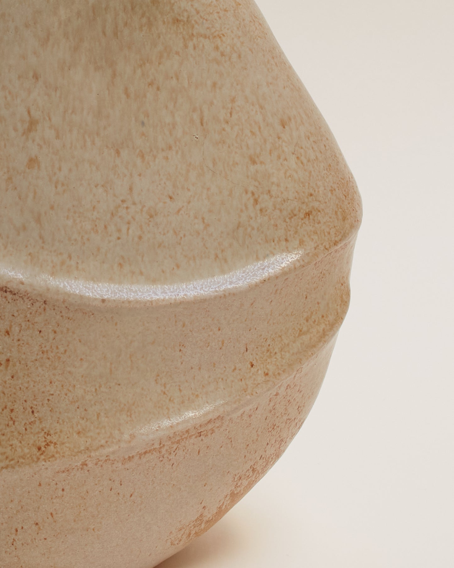 Hand-built jug vase, detail shot. Category — Studio Pottery & Ceramic Vases