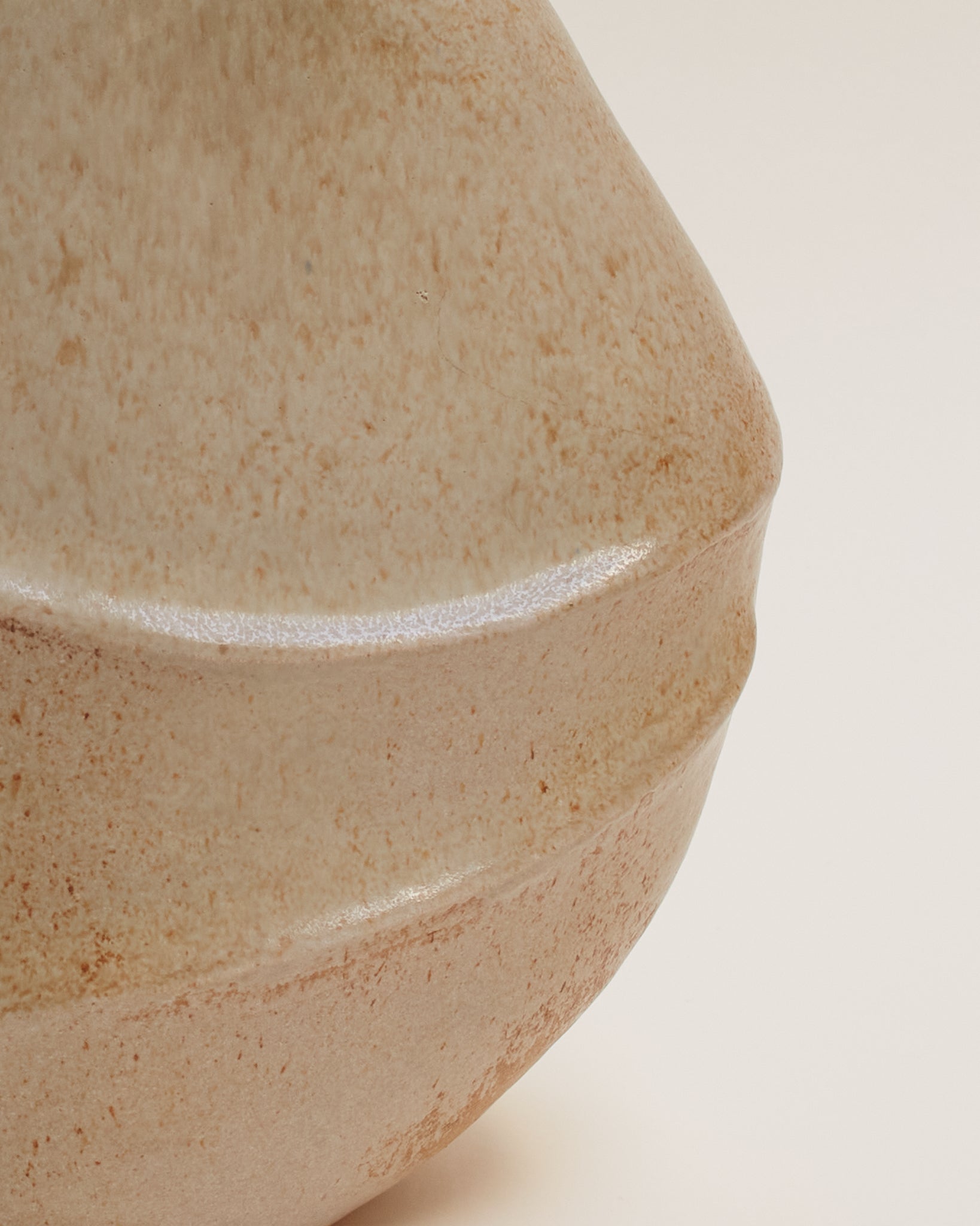 Hand-built jug vase, detail shot. Category — Studio Pottery & Ceramic Vases