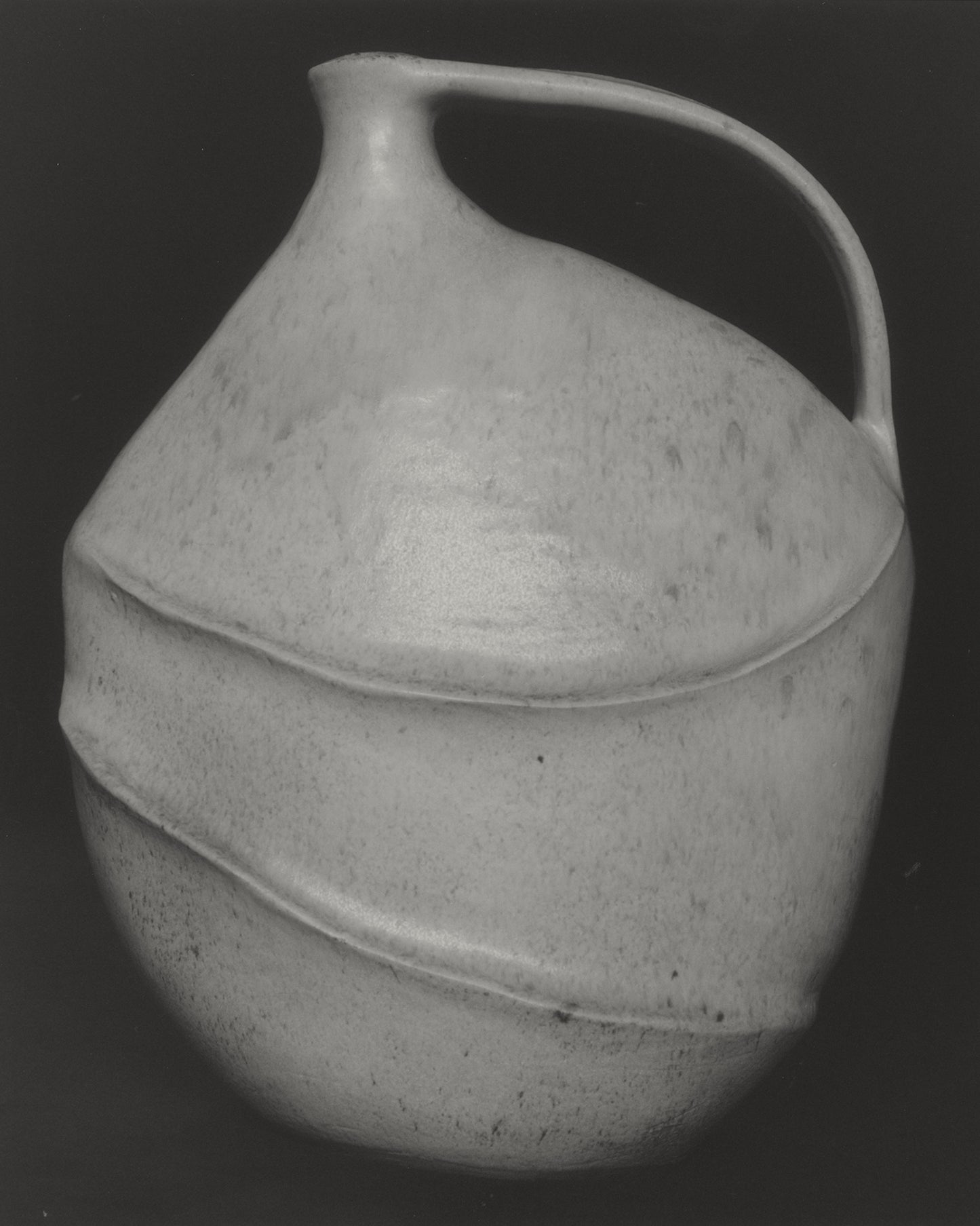 Hand-built jug vase, front view. Category — Studio Pottery & Ceramic Vases