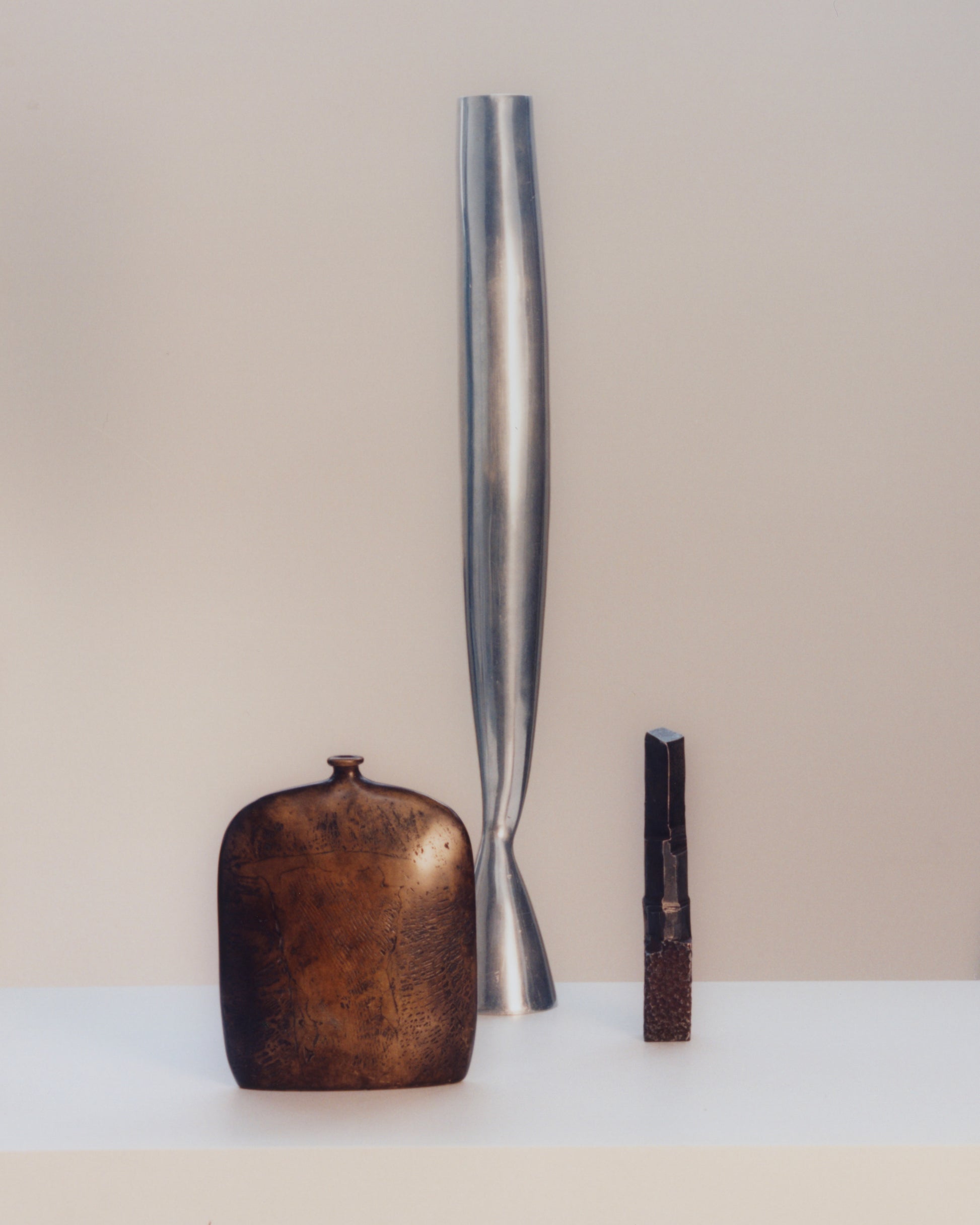 Hannes Meinhard iron sculpture, collection group shot. Category — Art Objects & Abstract Sculpture