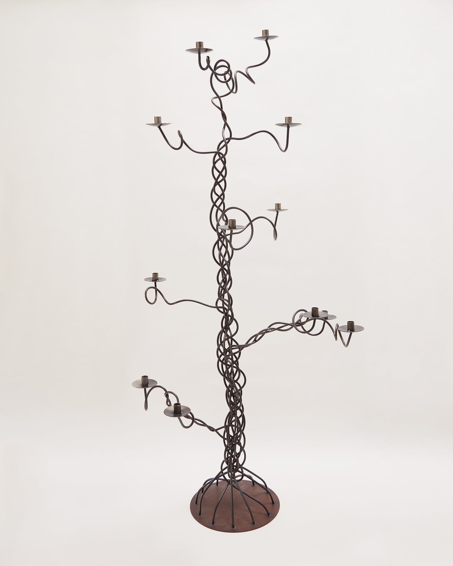 Tall Wrought Iron Candle Holder